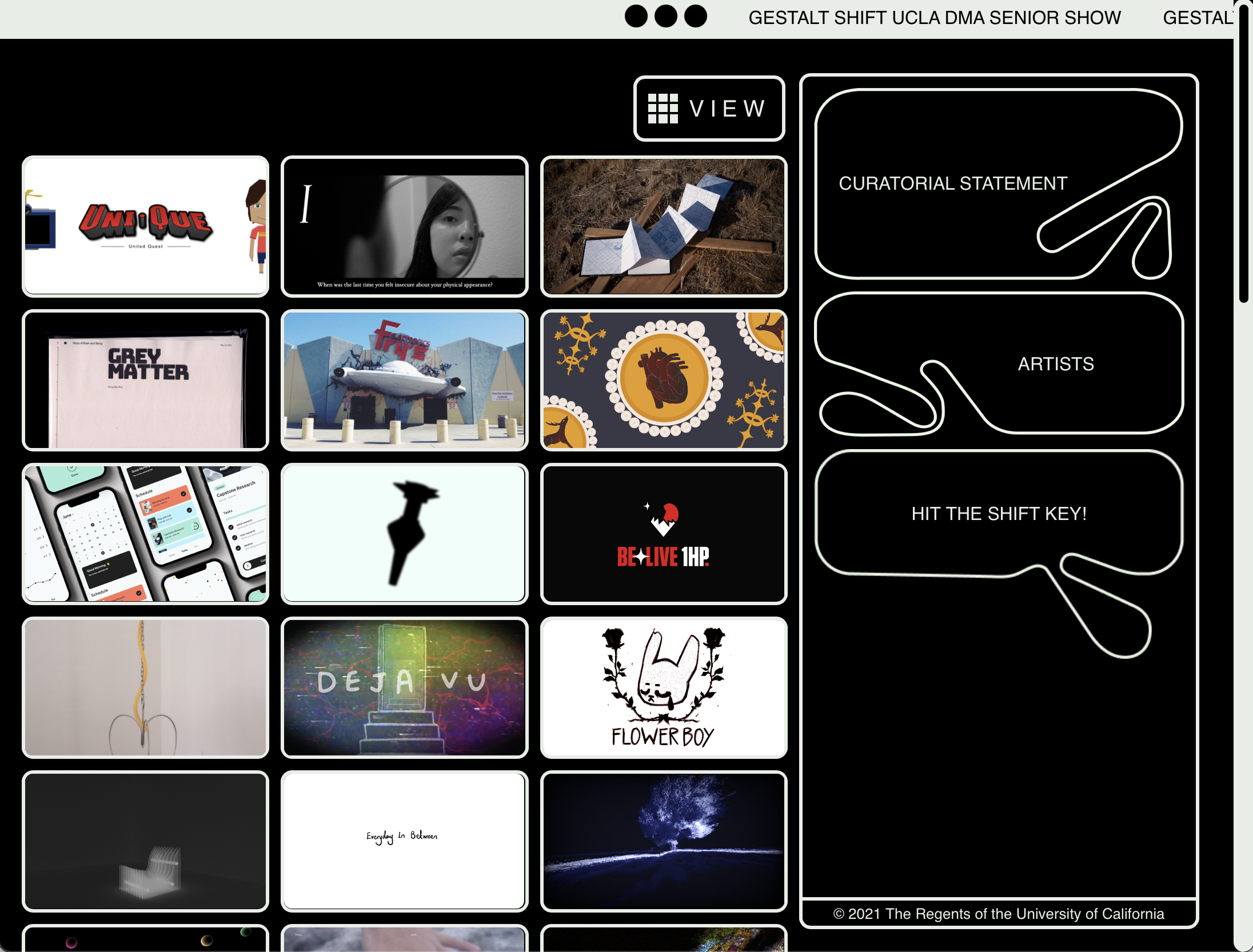 a screenshot of the Gestalt Shift website