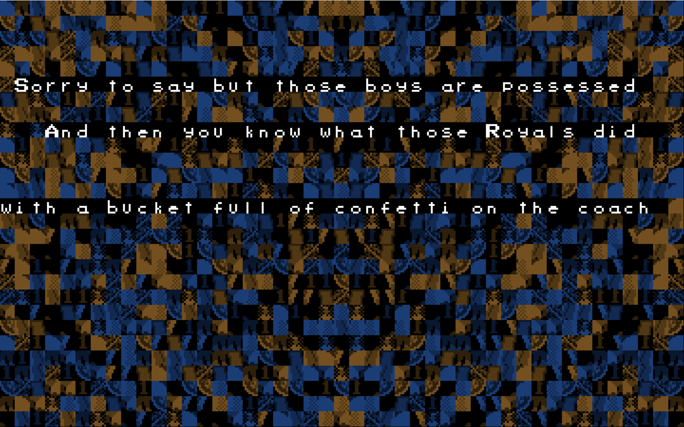 soccerthon pattern text experiment
