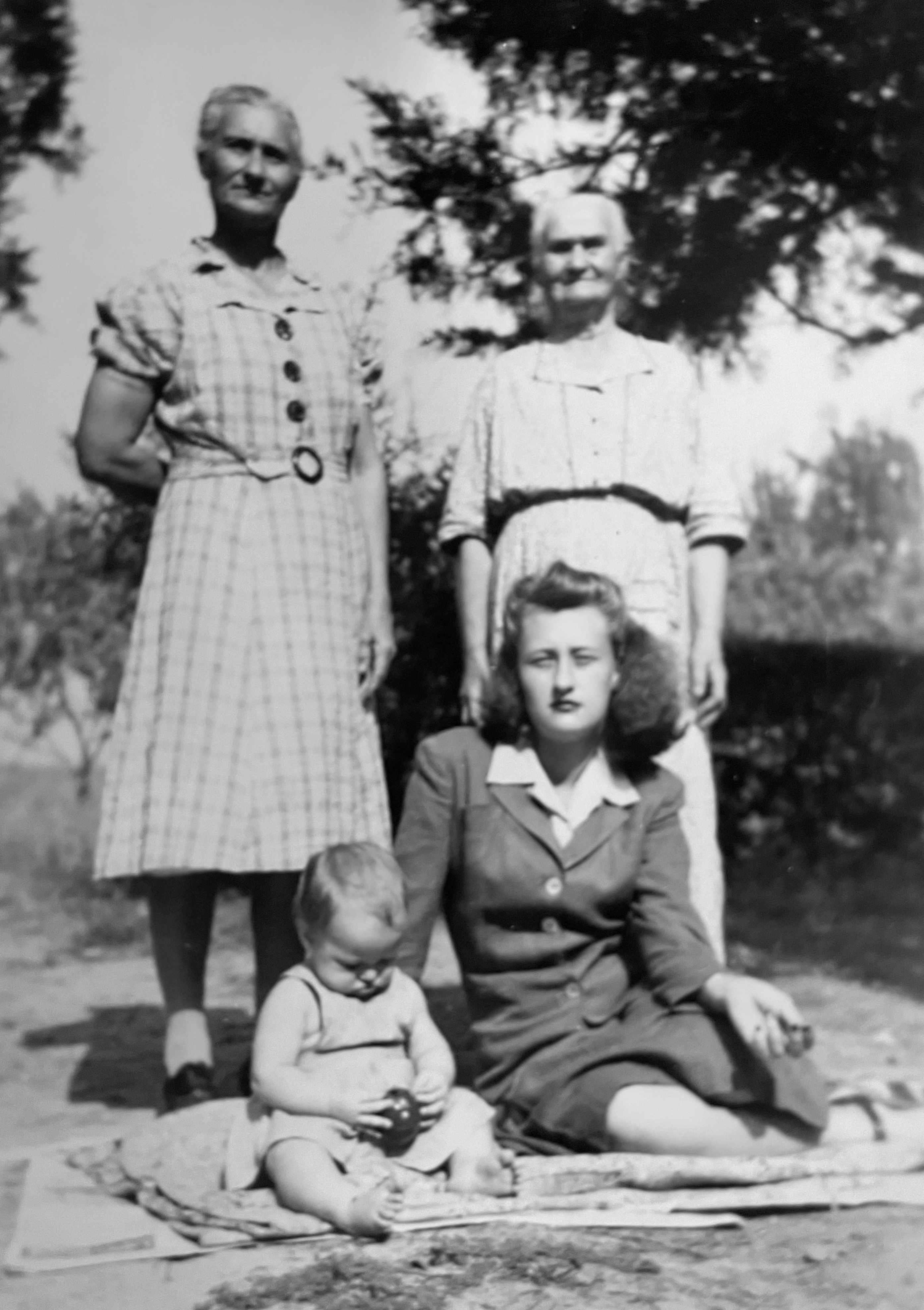 my mother, grandmother, great grandmother and aunt