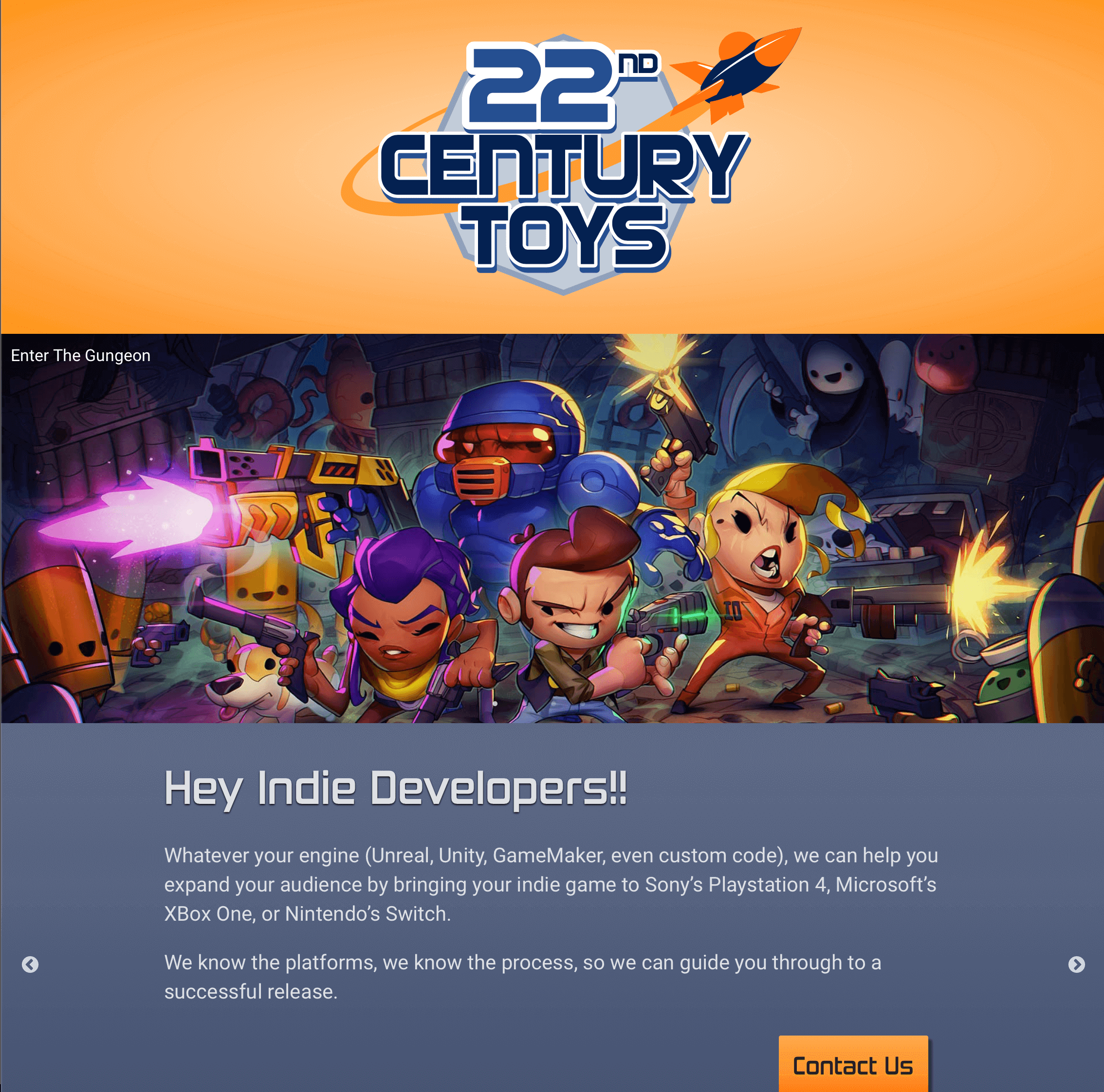 a screenshot of the 22nd Century Toys website