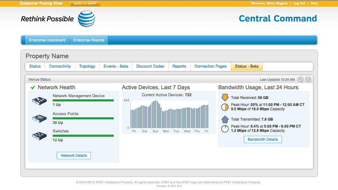 a screenshot of the At&t website