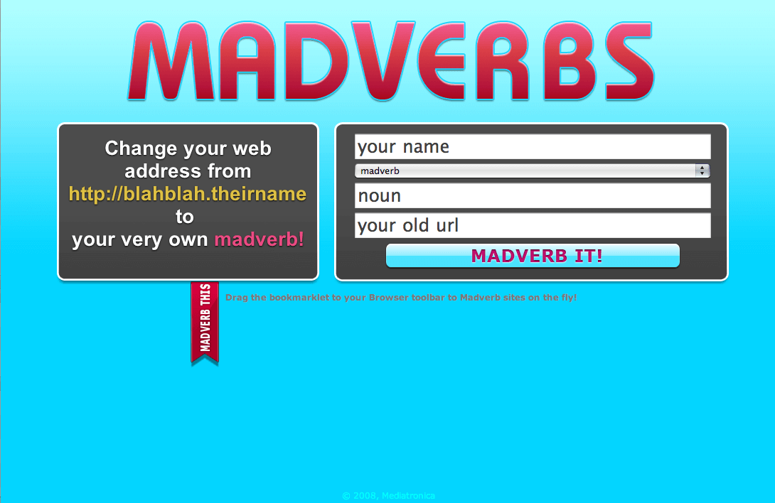 a screenshot of the Madverbs website
